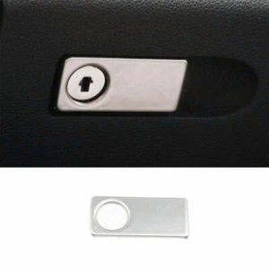 Silver Titanium Passenger Storage Box Handle Decor Trim For Benz C-Class 2007-14 - Picture 1 of 4