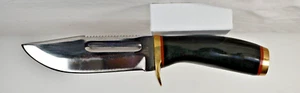 Vintage Elmer Keith 10" collectible Hunting Knife leatherSheath Japan - Picture 1 of 15