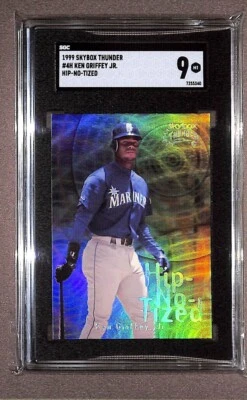1999 Skybox Thunder #4H Ken Griffey Jr Hip-No-Tized SGC 9 - Image 1 of 2