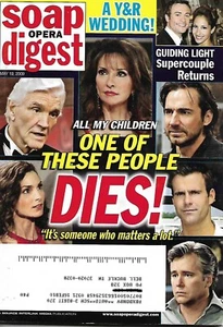 Soap Opera Digest, May 19, 2009, All My Children, One Of These People Dies! - Picture 1 of 1