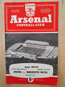ARSENAL V. MANCHESTER UNITED - 23.4.60 - Picture 1 of 1