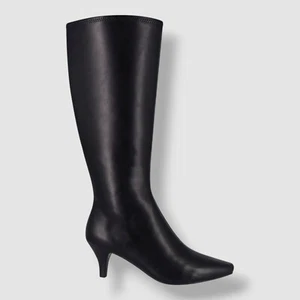 Impo Womens Black Namora Square Toe Wide Calf Zip-Up Boots Shoe Size 8.5W - Picture 1 of 5