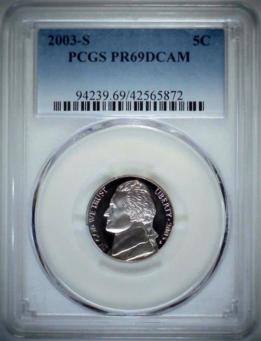 2003-S 5C Jefferson Nickel PCGS PR69DCAM  23stt0225 Cover