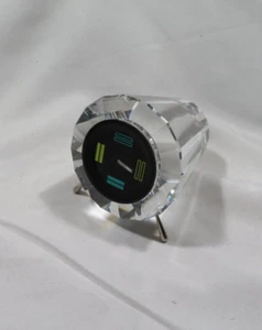 Swarovski Crystal Desk clock small Anna Gili designed Dial Modern marked - Picture 1 of 5
