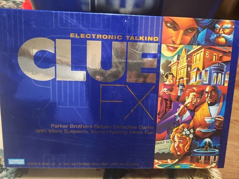 CLUE FX ELECTRONIC TALKING  DETECTIVE Board GAME Works Tested YES! 100% COMPLETE - Image 1 of 4