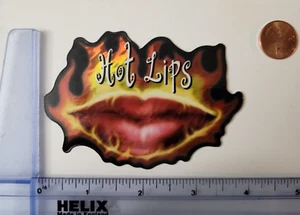 Vintage Vending Machine Prismatic Stickers Hot Lips - Picture 1 of 3