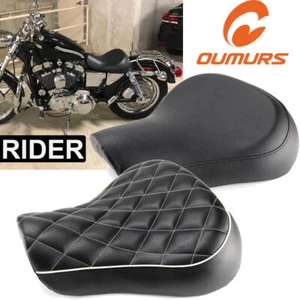 Asiento individual conductor delantero para Harley 1983-2003 Sportster XL 1200 883 72 48 EE. UU. - Imagen 1 de 27