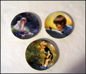 Juego de 3 placas miniatura de edición limitada de Doanald Zolan de 3,25 pulgadas #C1009 - Imagen 1 de 15