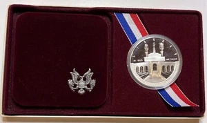 1984 S United States Olympic Coliseum $1 Silver Proof Dollar W/ COA - Picture 1 of 3