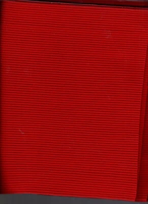 1 yarda de acanalado pesado rojo 100 % nailon 23" de ancho Foto 1 de 4