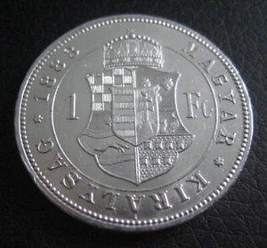 MDS HÚNGARO 1 FORINT 1883 ""FERENCZ JÓZSEF", PLATA #I - Imagen 1 de 2