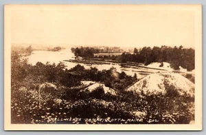 Postcard: Shell Heaps, Damariscotta ME, RPPC, Gift of W.S. Appleton 1943 - Picture 1 of 2