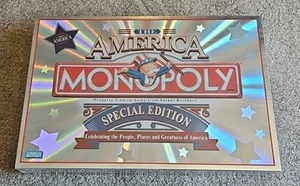 THE AMERICA MONOPOLY SPECIAL EDITION BOARD GAME 2002 40798 NEW AND SEALED NIB - Picture 1 of 5