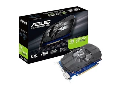NEW Asus PH-GT1030-O2G GeForce 2GB Phoenix Fan HDMI DVI Graphics Card - Image 1 of 4
