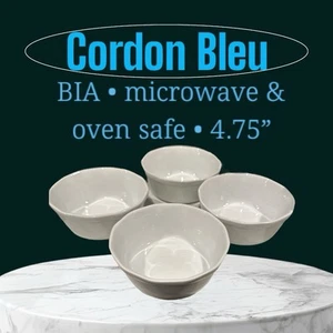 BIA Cordon Bleu Ramekin Dish 4.75" White Porcelain Set Of 4 - Picture 1 of 7