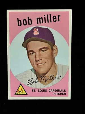 1959 Topps Bob Miller #379 St. Louis Cardinals Ex Foto 1 de 2