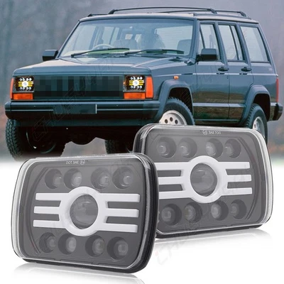 Faros LED de 7x6"" haz sellado alto-bajo para Pontiac Fiero 84-88 Firebird 82-90 2x Foto 1 de 4