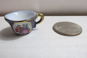 Vintage Tiny Ceramic Figurine (( Coffee Cup ))  Free Shipping - Picture 1 of 3