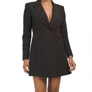 Aidan Aidan Mattox schwarzes Smoking Cocktailkleid Gr. 2 NEU - Bild 1 von 9