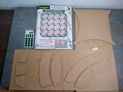 NEW omnigrid quilting templates DOUBLE WEDDING RING Jorgenson patterns rotary - Image 1 of 4