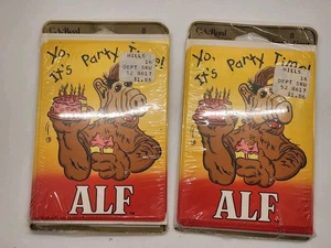 Vintage Alf Yo Its Party Time! Partyeinladungen 8 Karten 2 Packungen Versiegelt Neu - Bild 1 von 6