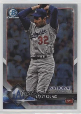 2018 Bowman Chrome National Convention Prism Refractor Sandy Koufax #BNR-SK HOF - Image 1 of 2