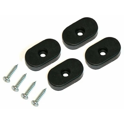 Parachoques de goma asiento de cubo con tornillos marco tope trasero 1966-72 Chevelle Nova 4 piezas Foto 1 de 4