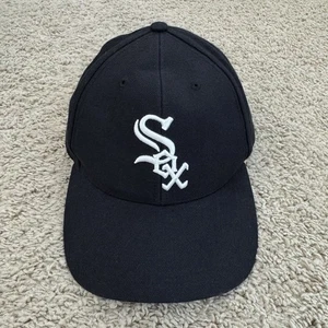 Vintage Chicago White Sox Mütze Twins Enterprise 90er Strapback Wollmischung schwarz Cap - Bild 1 von 9