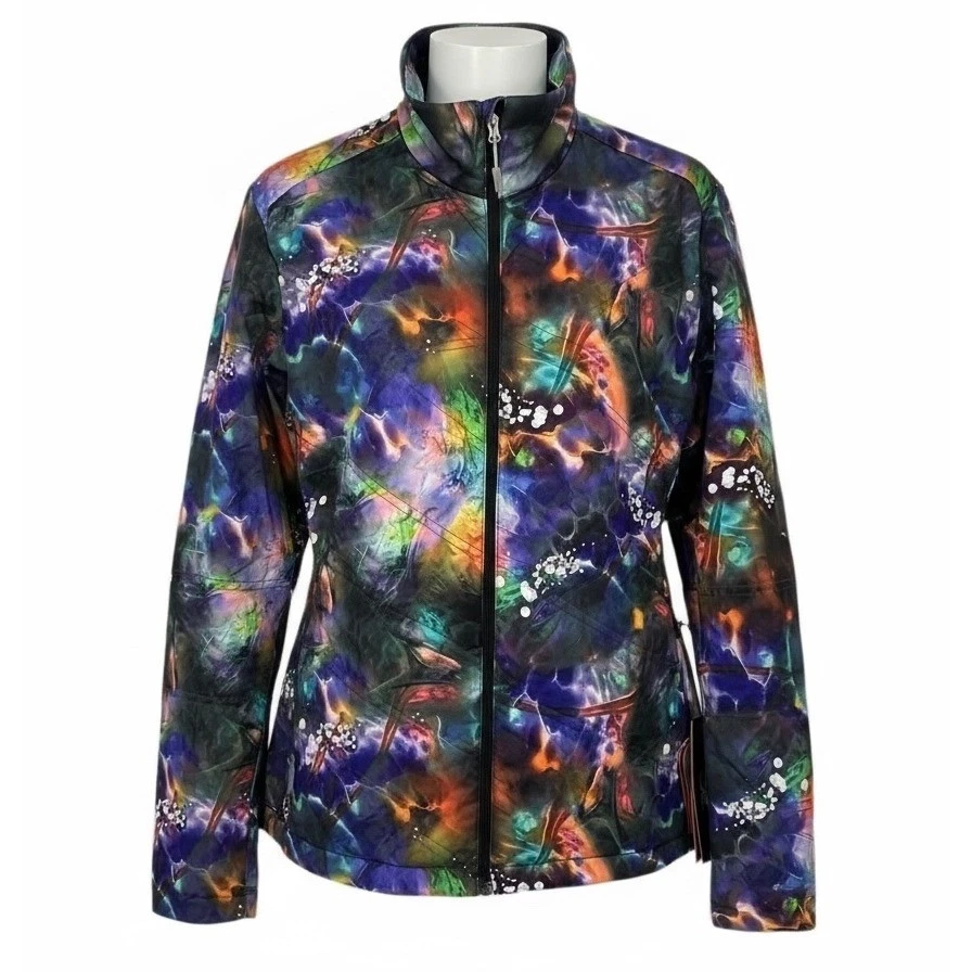 Spyder Glissade Insulator Jacket Womens L 840 Dye Print Primaloft Ski Team - AC - Image 1 of 4