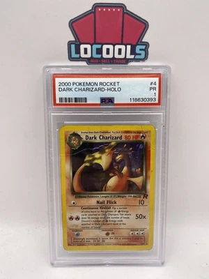 2000 POKEMON ROCKET #4 DARK CHARIZARD-HOLO PSA 1 - Image 1 of 2