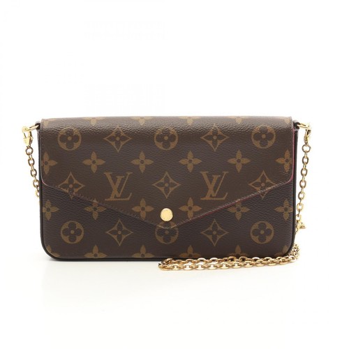 LOUIS VUITTON（LV） Louis Vuitton Pochette Felicy borsa a tracolla rivestita tela pelle monogramma r37 Qi