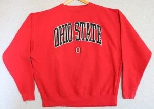 Vintage OHIO STATE BUCKEYES J America Embroidered Crewneck Sweatshrt XXL - Picture 1 of 4