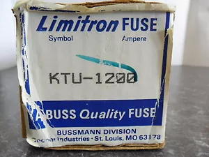 Nuovo Bussmann KTU-1200 Amplificatore Fusibile Classe L Limitron 600 Vac Nuovo con scatola - Foto 1 di 3
