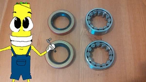 Dodge Ram 1500 Pickup 2x2 1994-2001 Juego de cojinete y sello de rueda trasera PAR DOS - Imagen 1 de 1