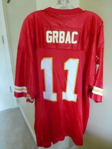 NWT MENS VINTAGE Elvis Grbac KANSAS CITY CHIEFS JERSEY STARTER SZ 54 2XL #11 QB - Picture 1 of 4