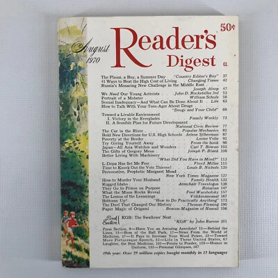 Reader's Digest #580 August 1970 Subscription Edition - Image 1 of 2