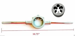 Lighthouse Quality Tools HSS 9/16-24 RH Threading Die + Die Stock Handle - Picture 1 of 4