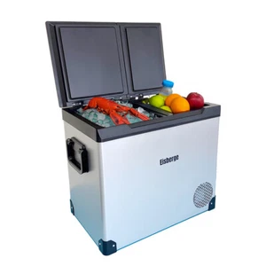 55L Dual Zone Portable Fridge Freezer Dual Temperature Control Car Truck Caravan - Picture 1 of 10