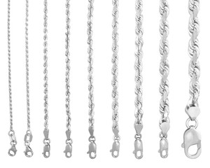 White Gold Chains for Men for sale | eBay
