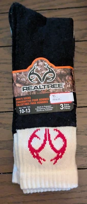 3 Pair of RealTree Men's Socks Size 10-13 NEW - Image 1 of 3