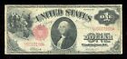 1917 Large Size $1 Legal Tender Note Red Seal Fr.37 Sawhorse Nice Fine