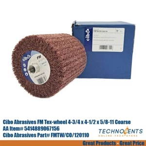 Cibo Abrasives FM Tex-wheel 4-3/4 x 4-1/2 x 5/8-11 Coarse /FMTW/CO/120110 - Picture 1 of 5