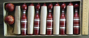 vecchio gioco cono - cono in legno - DDR anni 60 gioco cono da tavolo giocattolo - Foto 1 di 2