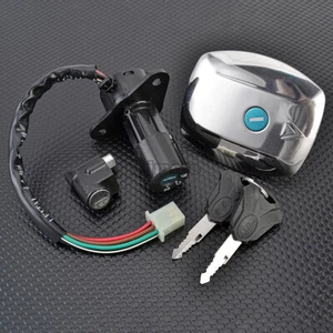 Ignition Switch Lock & Fuel Gas Cap Key Set For Suzuki GS125 6 wire 1982-2000 - Imagen 1 de 10