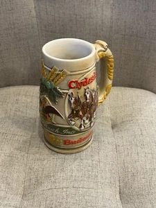 Vintage 1980s Budweiser Clydesdale Beer Stein Anheuser-Busch Brazil - Picture 1 of 1
