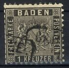 Baden 1862 - Michel Nr. 13 - 1 Kreuzer gestempelt - Freimarke Wappen [61374