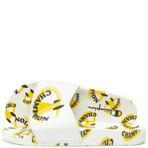 Champion Ipo Smile SLIPPER SANDALEN WEISS/GELB CP102040M HERREN GRÖSSE 12 UVP $ 35 - Bild 1 von 5