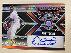2023 Leaf Metal Bullpenned Silver Autograph Auto #DS1 Dave Stewart 8/10