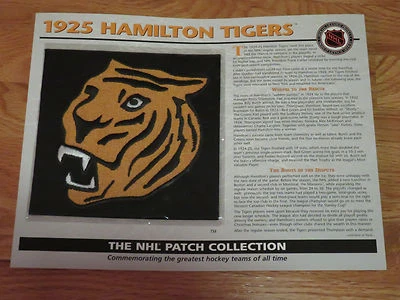 1925 HAMILTON TIGERS Replica 7" Patch STANLEY CUP - Image 1 of 2