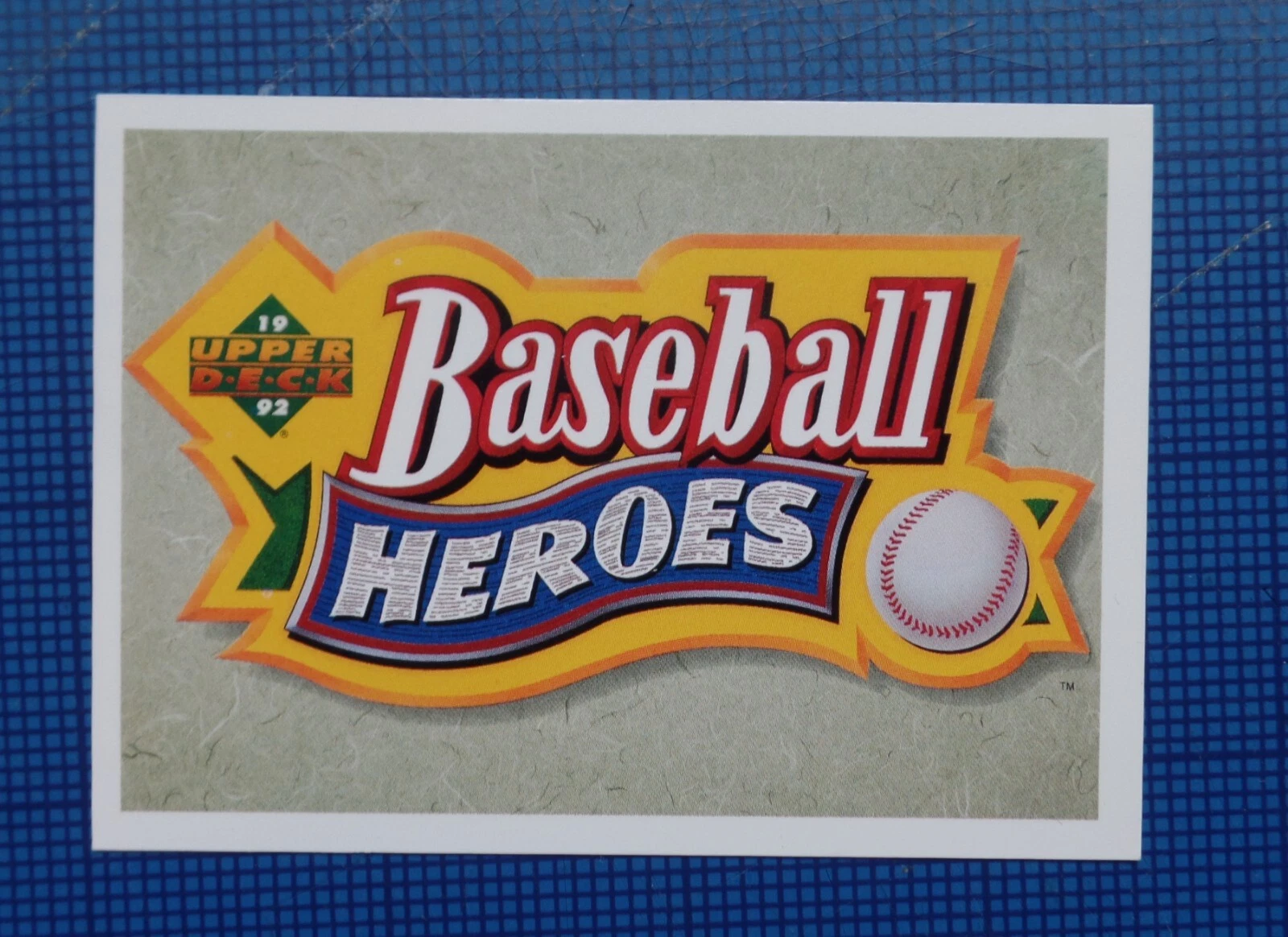 1992 Upper Deck #NNO HEADER CARD HDR, SP Baseball Heroes Johnny Bench/Joe Morgan